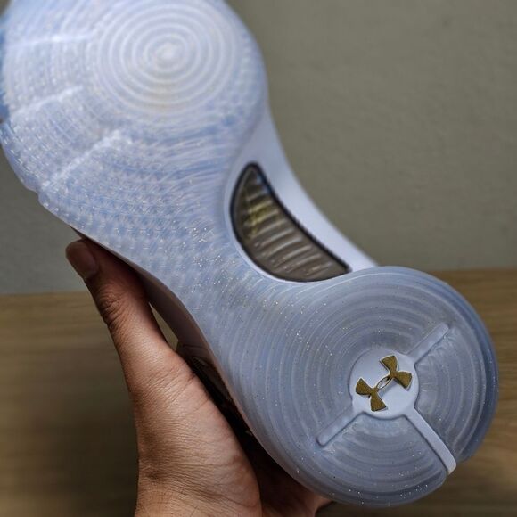 Under Armour Curry 4 'More Dimes' Women's Shoes 9.5 1298306-001 Black Gold White - Picture 11 of 15